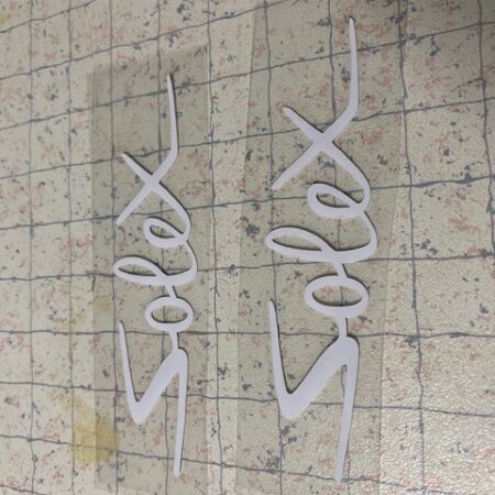 Kleber Set weiss Rahmen 25x100mm