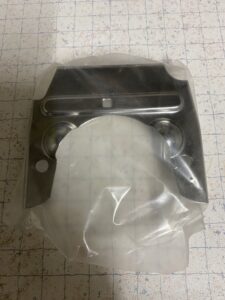 Bremsabdeckblech Chrom