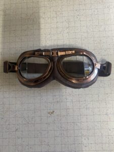 Motorradbrille schwarz