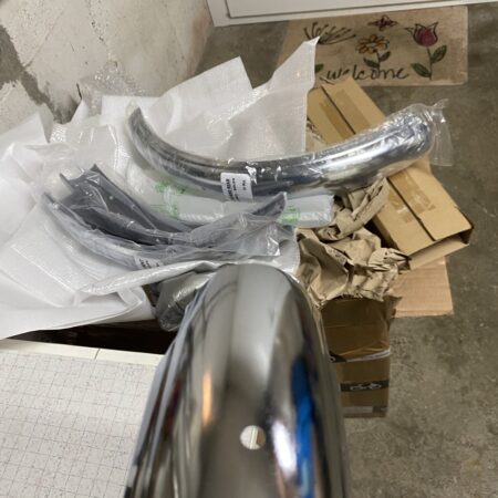 Chromschutzblech hinten